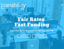 Tablet Screenshot of loanability.com